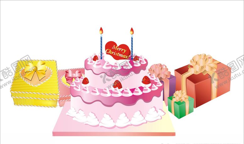 编号：12786509201741543202【酷图网】源文件下载-生日蛋糕