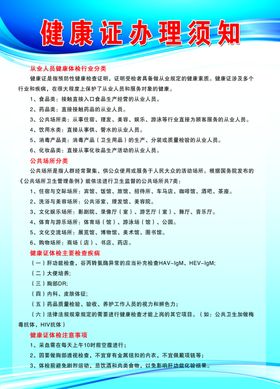 办理健康证须知