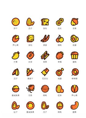 美食图标食品图标餐饮图标