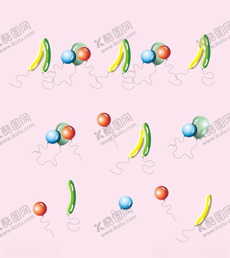 编号：39610004192313574133【酷图网】源文件下载-气球矢量图