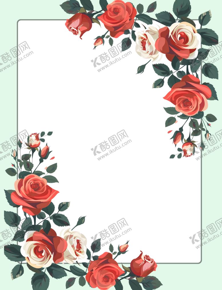 编号：43513602010158047781【酷图网】源文件下载-玫瑰花展板
