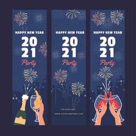 2021新年海报中国节日元旦