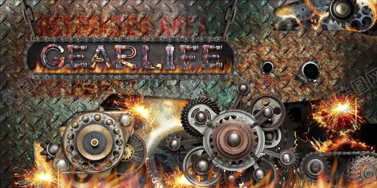 编号：64782109211846424665【酷图网】源文件下载-重工业酒吧KTV咖啡厅背景墙