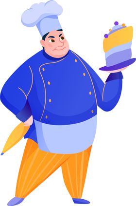 厨师免抠图卡通子形象