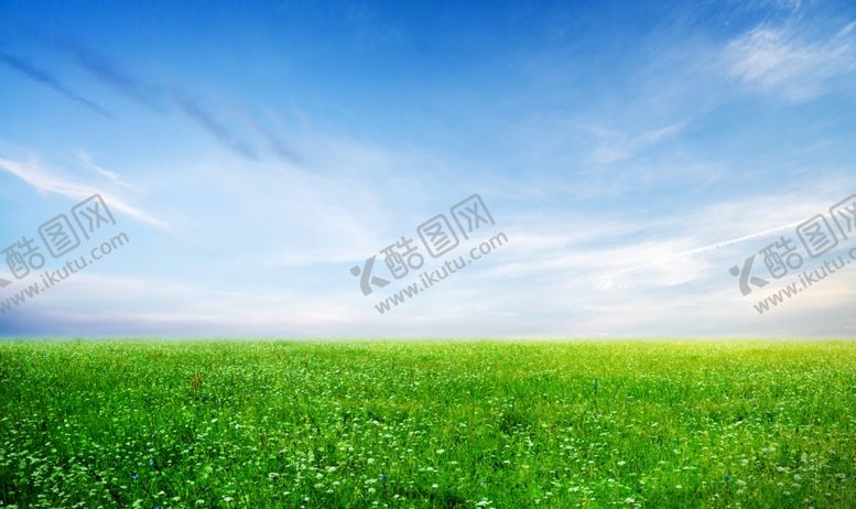 编号：40576210020757311720【酷图网】源文件下载-蓝天白云大草坪