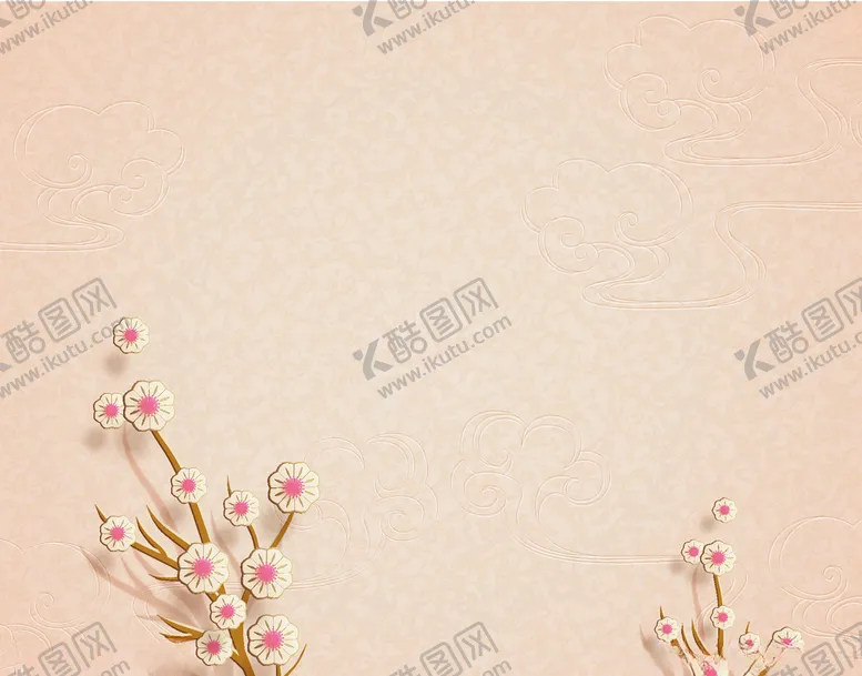编号：36655006162058412072【酷图网】源文件下载-米色小花背景