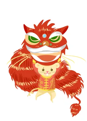 老鼠舞狮