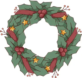 圣诞花环免抠图