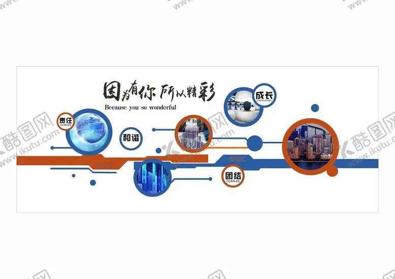 编号：10825402280752203459【酷图网】源文件下载-公司文化墙