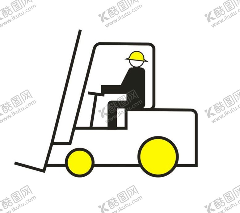 编号：19512301220511172158【酷图网】源文件下载-手绘叉车