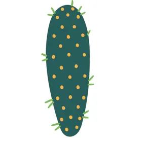 小清新仙人掌绘画图案