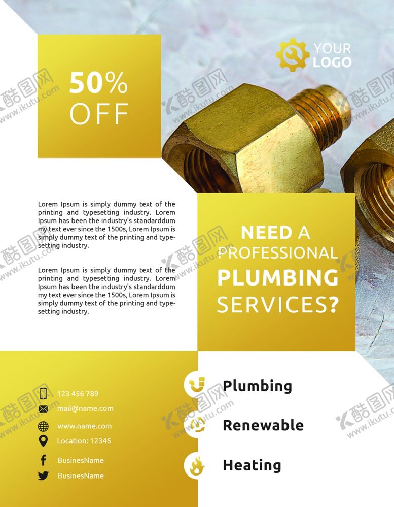 编号：30425411020203394064【酷图网】源文件下载-国外宣传单