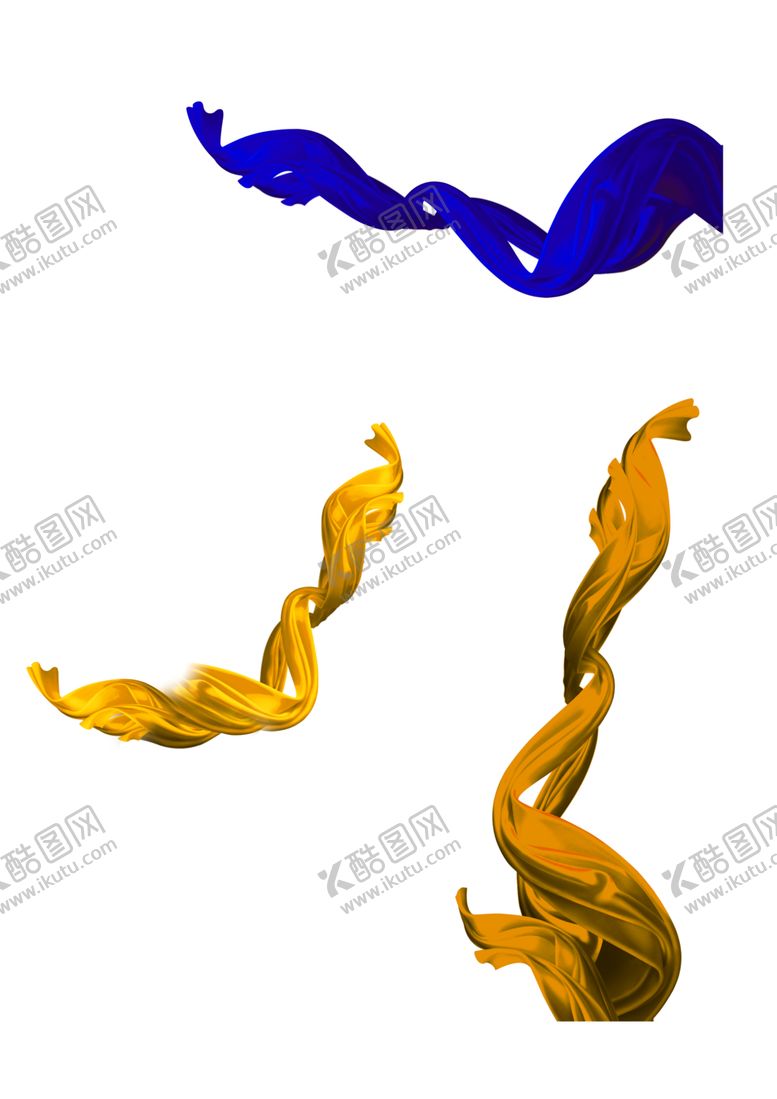 编号：51563102020717194727【酷图网】源文件下载-金色飘带