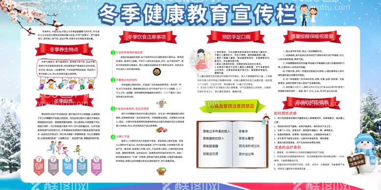 编号：24669012020502104754【酷图网】源文件下载-冬季健康教育宣传栏