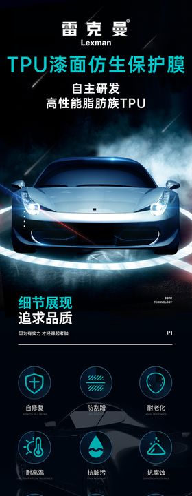 汽车隐形车衣太阳膜电商详情页