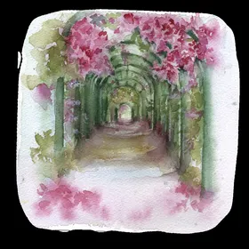 手绘花卉浪漫唯美艺插温馨幸福