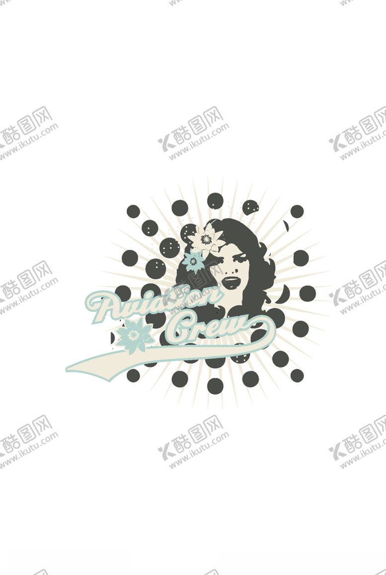 编号：85504210271917155947【酷图网】源文件下载-女装人物印花