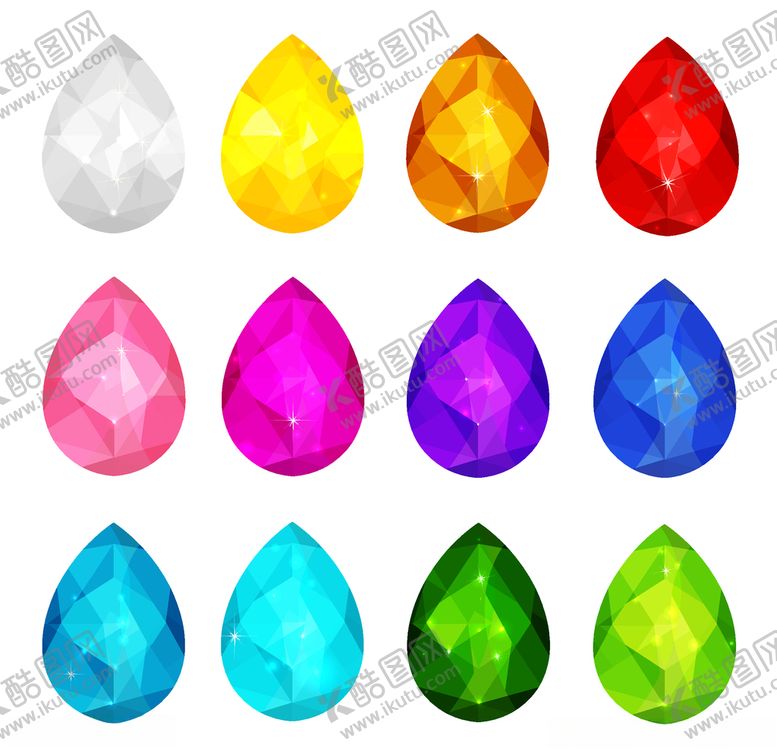 编号：66404109281907075628【酷图网】源文件下载-创意宝石装饰图案