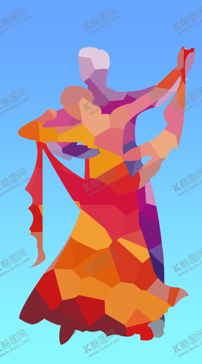 编号：78923410020004319784【酷图网】源文件下载-舞蹈剪影图