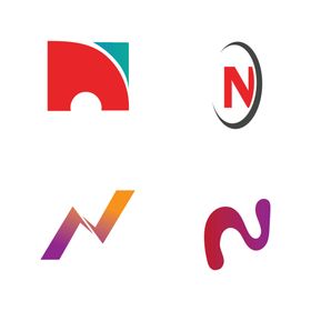 字母图标 N logo 标志