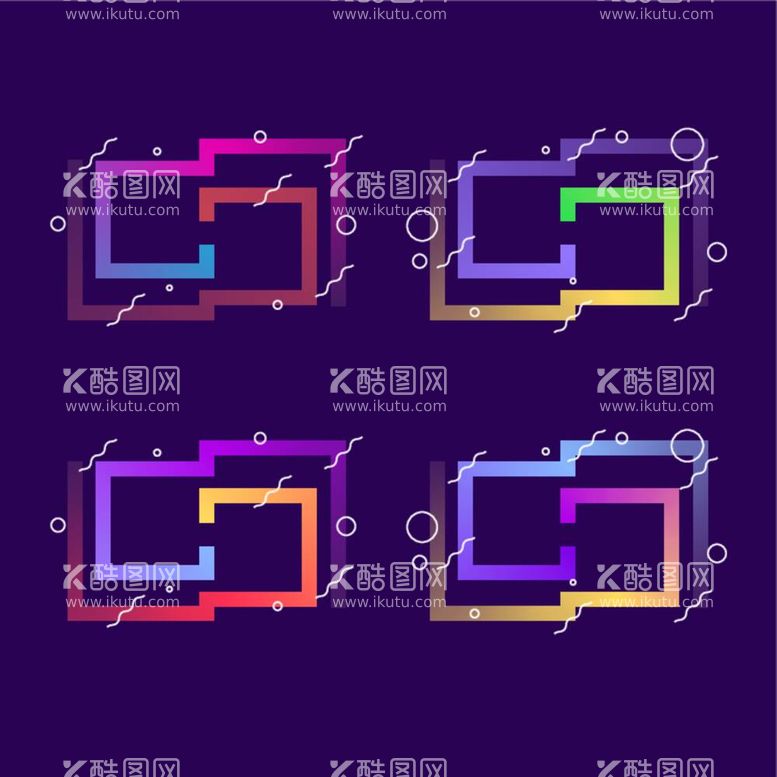 编号：38052612040700415187【酷图网】源文件下载-渐变色边框