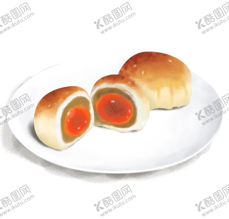 编号：34825709210145316128【酷图网】源文件下载-蛋黄酥插画