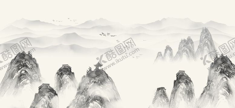 编号：14239110182027072698【酷图网】源文件下载-水墨山水