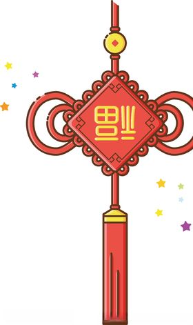灯笼春节装饰元素图