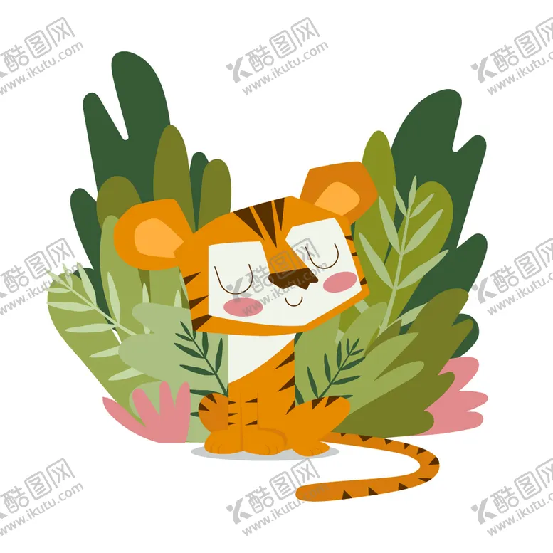 编号：96310709270648236124【酷图网】源文件下载-手绘老虎