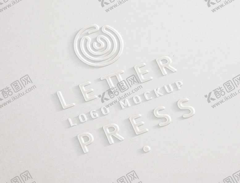 编号：64036609151655035745【酷图网】源文件下载-压花3D标志样机LOGO样机