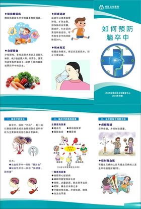 健康生活方式宣传页