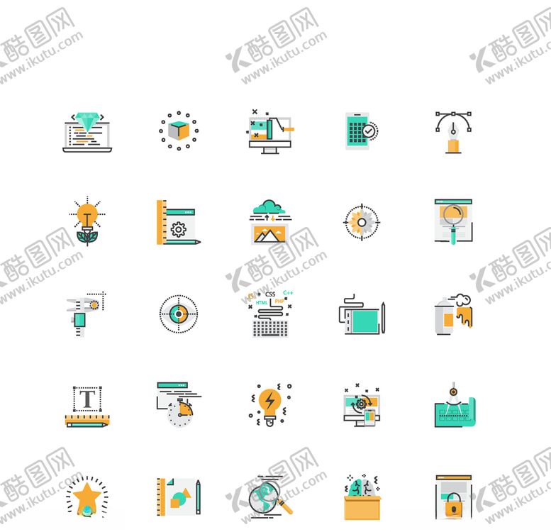 编号：43940005110132276418【酷图网】源文件下载-扁平化图标