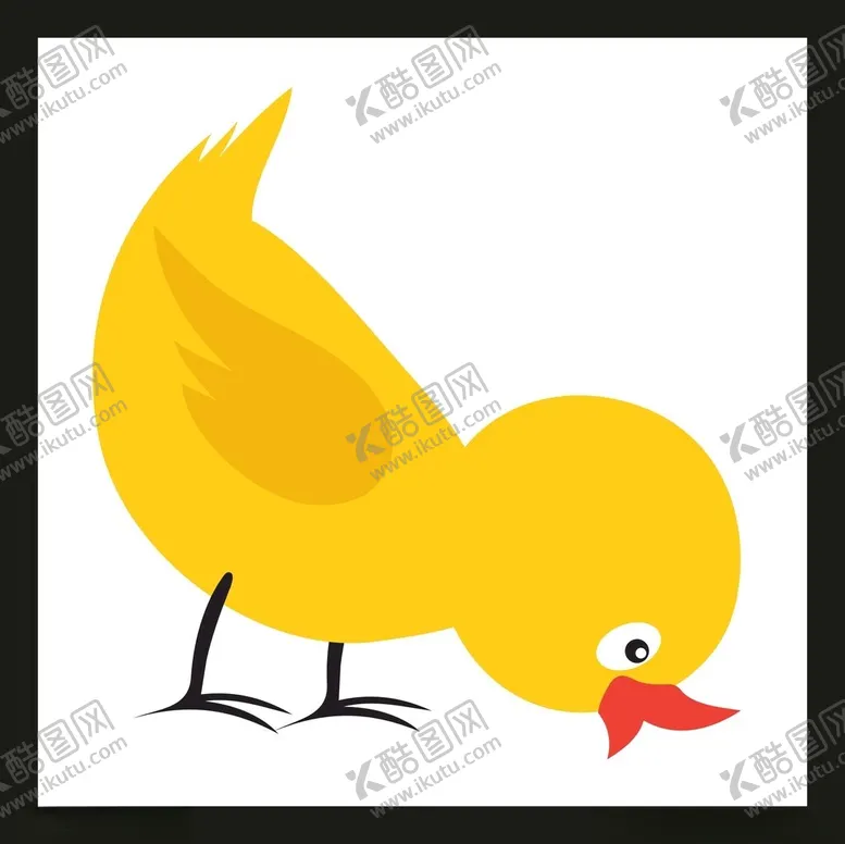 编号：36020002222220441381【酷图网】源文件下载-手绘线描小鸭