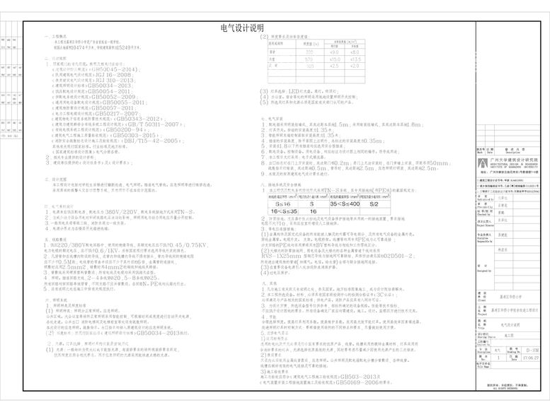 编号：28813601252314132615【酷图网】源文件下载-电气图通用目录施工说明