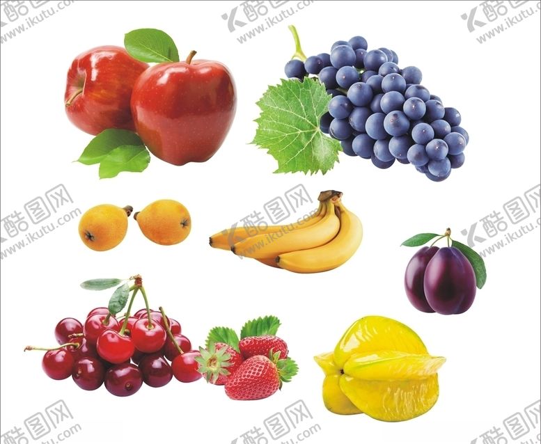 编号：73720810112346492976【酷图网】源文件下载-水果组合