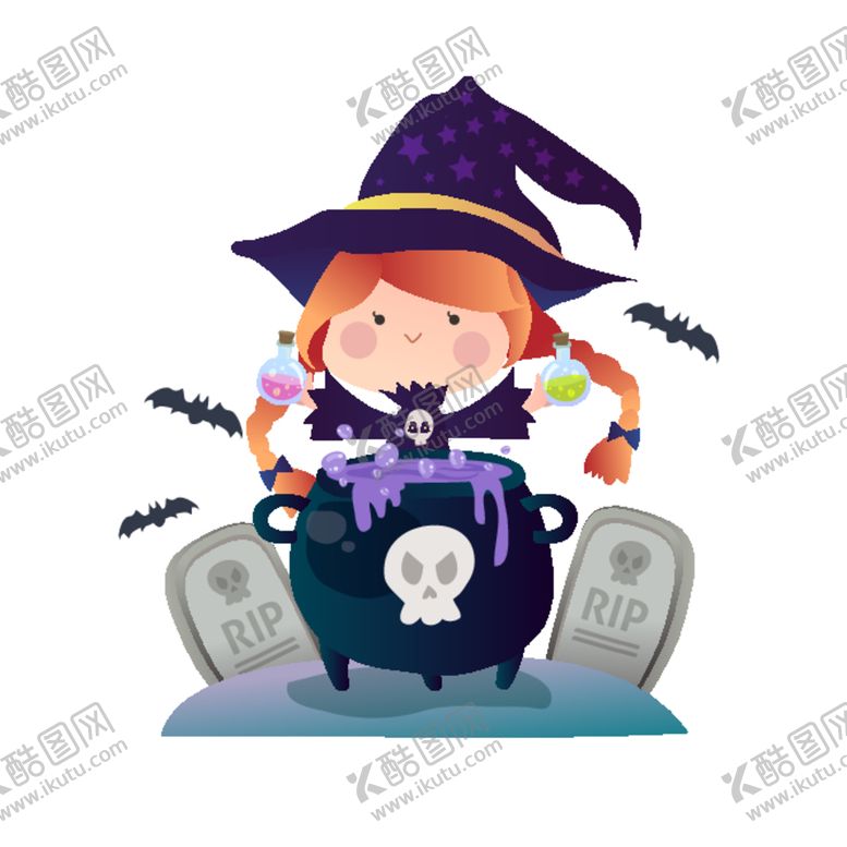 编号：83525412110336529744【酷图网】源文件下载-卡通魔女