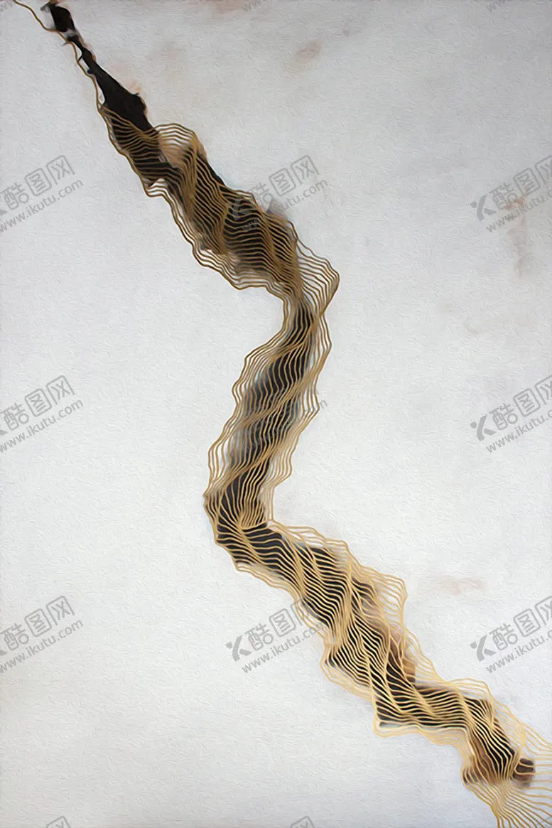 编号：08579610080524074125【酷图网】源文件下载-抽象线条装饰画
