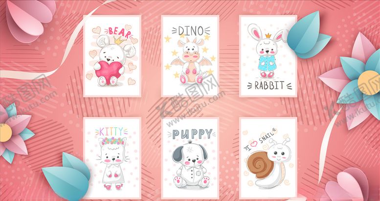 编号：31880010111158347157【酷图网】源文件下载-卡通动物插画