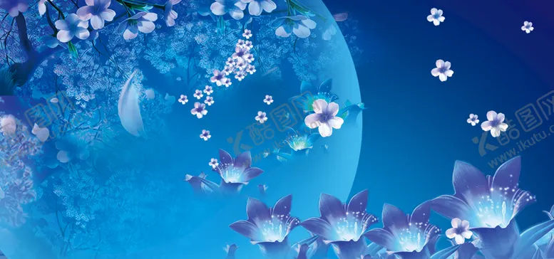 编号：15062309131143291528【酷图网】源文件下载-中秋背景 孔明灯月亮