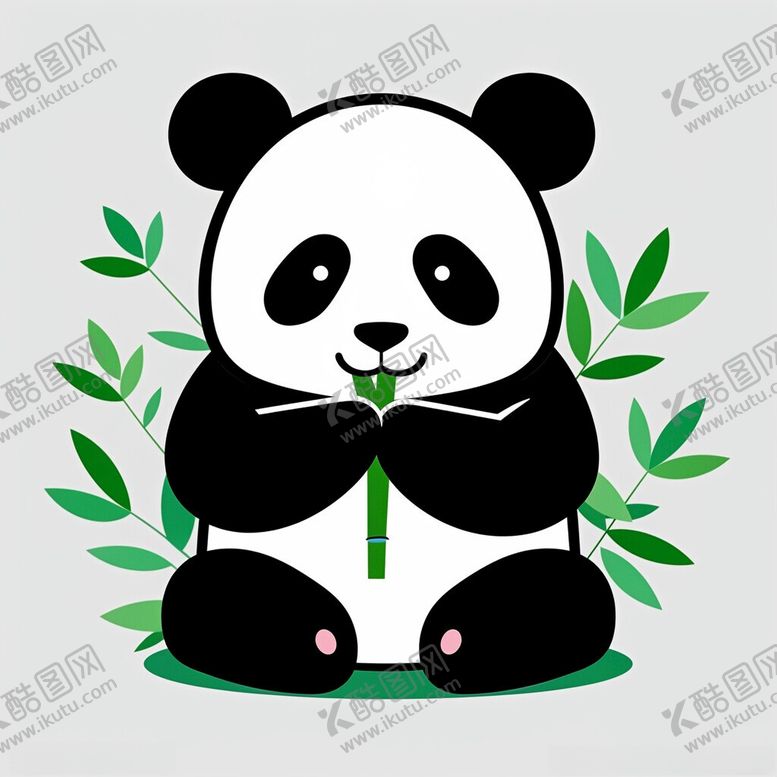 编号：12189502180055423569【酷图网】源文件下载-可爱卡通熊猫