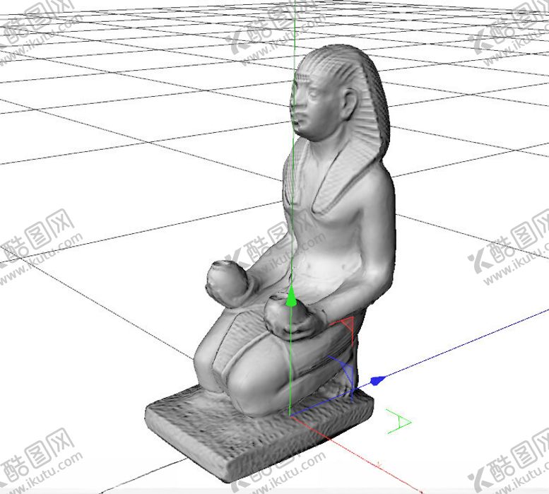 编号：74520902150931221919【酷图网】源文件下载-C4D模型埃及雕像