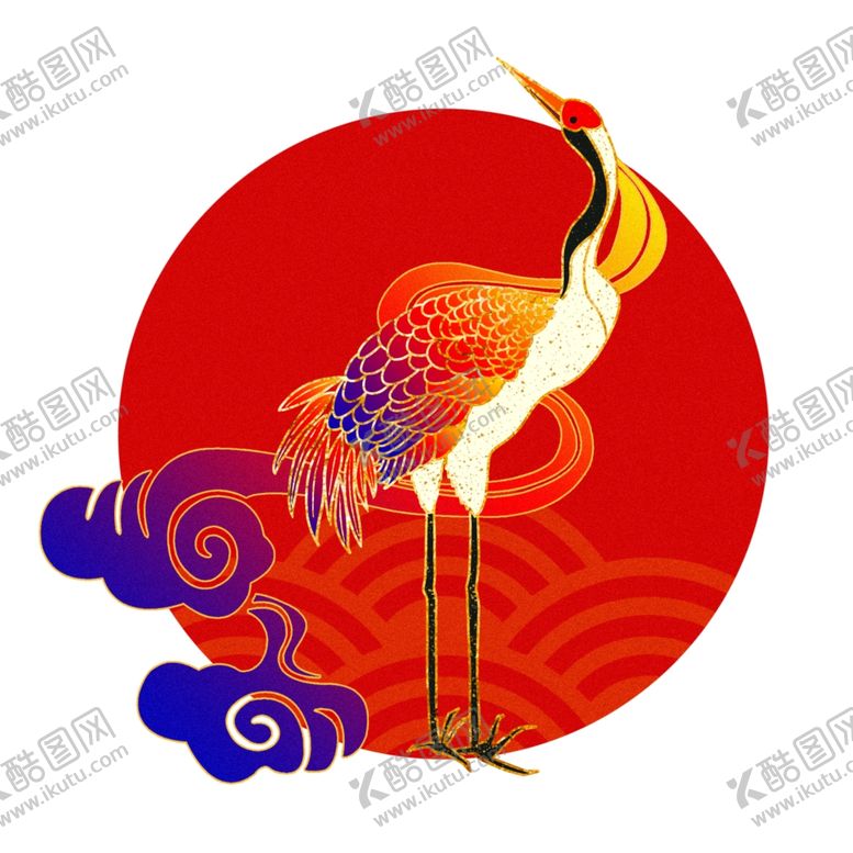 编号：84137906160756447179【酷图网】源文件下载-新中式仙鹤