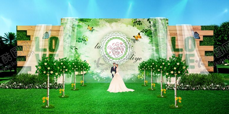 编号：72559509280052353206【酷图网】源文件下载-高端森系童话主题婚礼