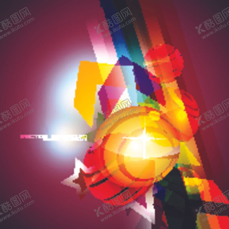 编号：33177107121258214770【酷图网】源文件下载-3d动感几何体梦幻背景