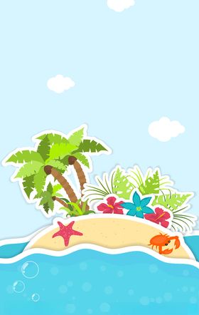 海洋扁平插画