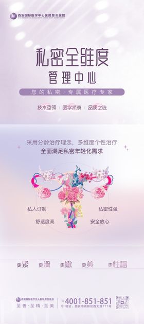 医美医疗整形私密管理私密抗衰展架