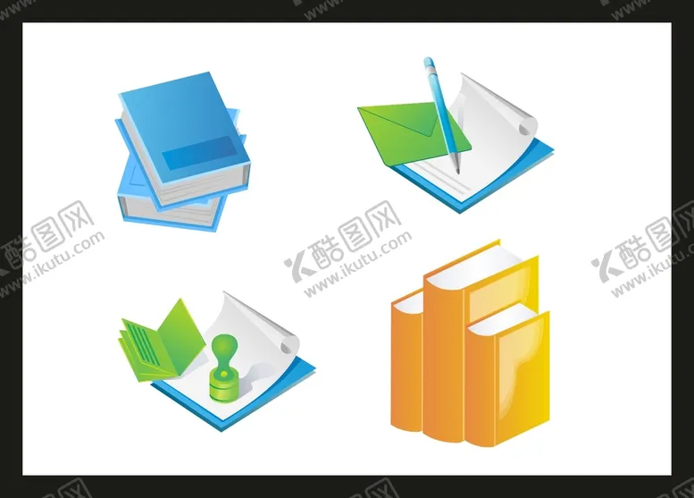 编号：69852010080336066081【酷图网】源文件下载-手绘办公用品 