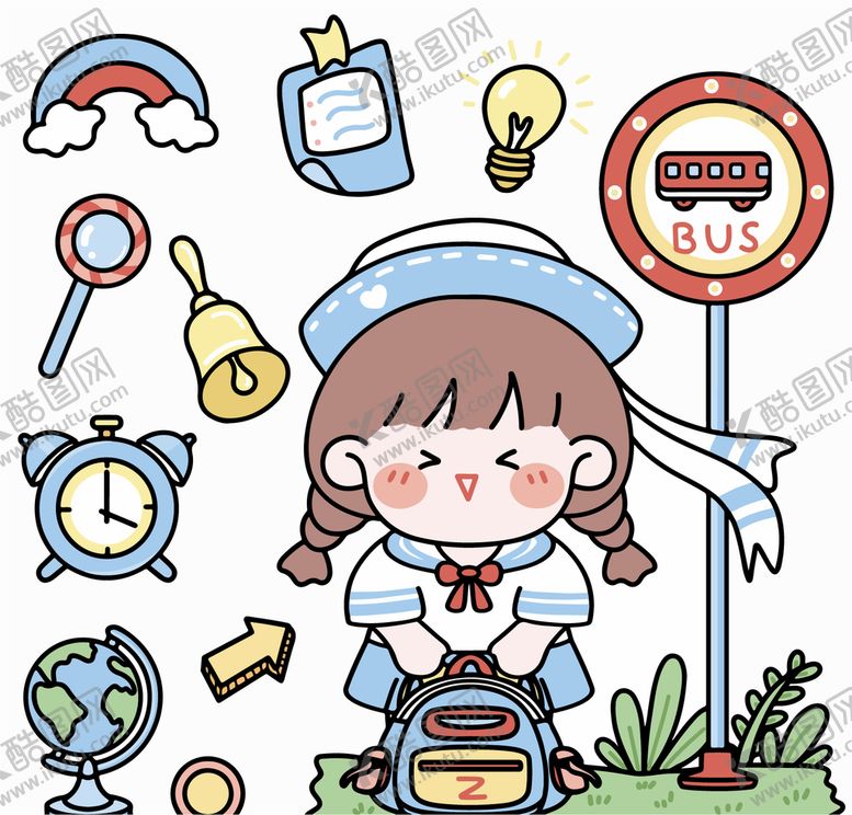 编号：30989311260658574739【酷图网】源文件下载-卡通女孩