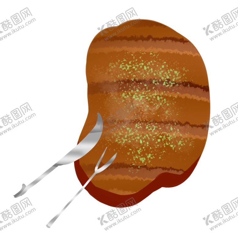 编号：22840401131740066356【酷图网】源文件下载-牛排插画  