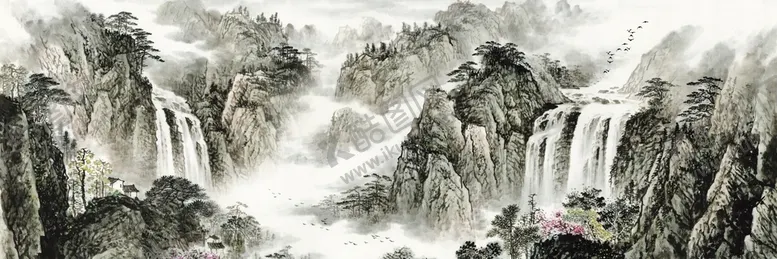 编号：32918709132003589265【酷图网】源文件下载-山水国画 